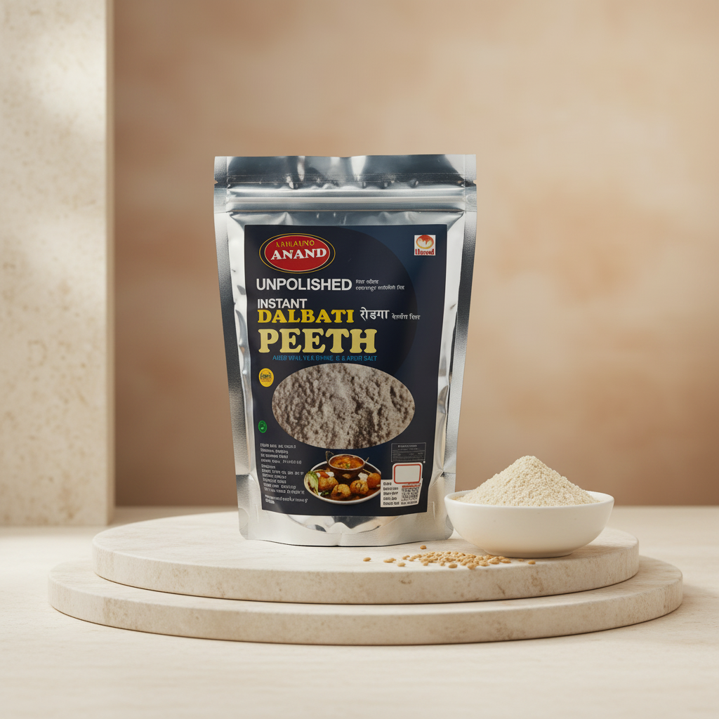 ANAND Dalbatti Flour, Made By Natural Ingredients, Rohidas SHG, No Artificial Flavour, Pack of 500 gm
