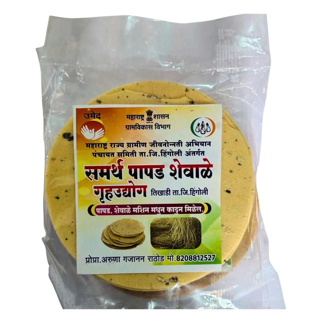 SAMARTH – Udid Papad - classic, sun-dried, crispy - Pack of 1 kg