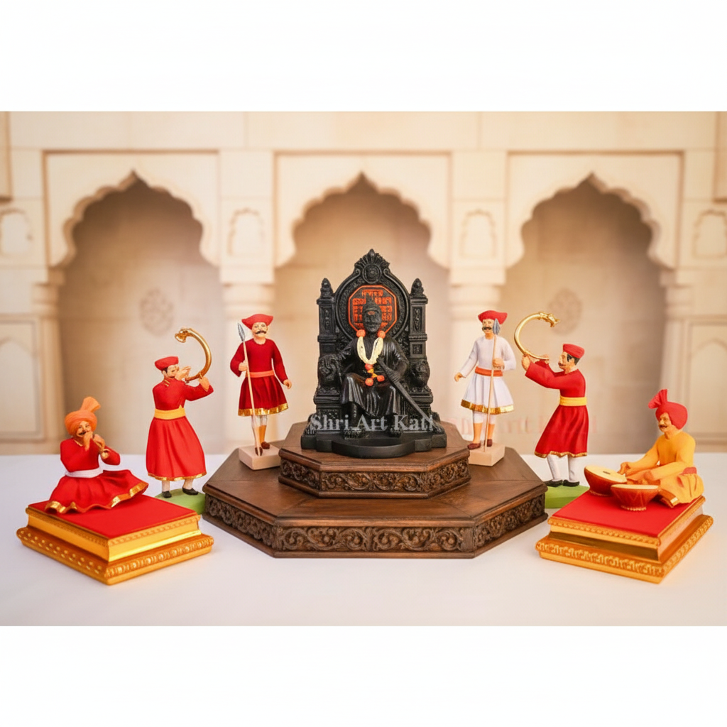 SHRI ART – Mavla Handcrafted Figurines Traditional Design & Durable Craft Pack of 7 Pieces