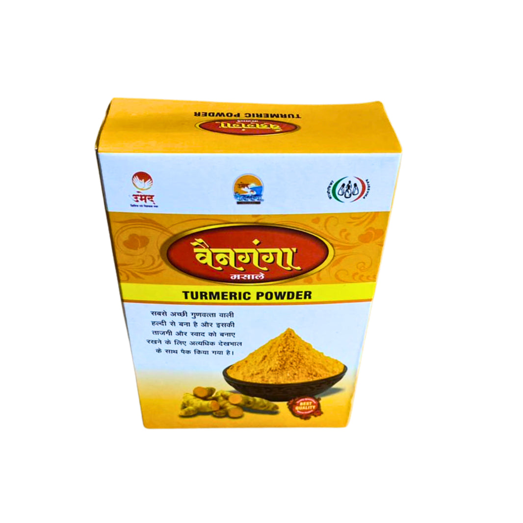 VAINGANGA VAIGAON Tumeric Powder, Pragati SHG, Made By Natural Ingredients, No Artificial Chemical, Pack of 200 gm