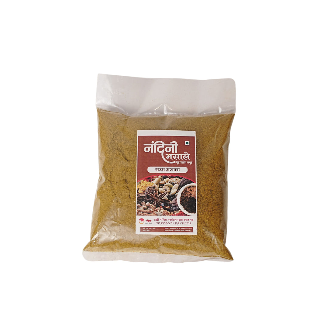 NANDINI MASALE, Garam Masala, Sakhi SHG, Natural Ingredients, No Artificial Essence, Pack of 200 gm