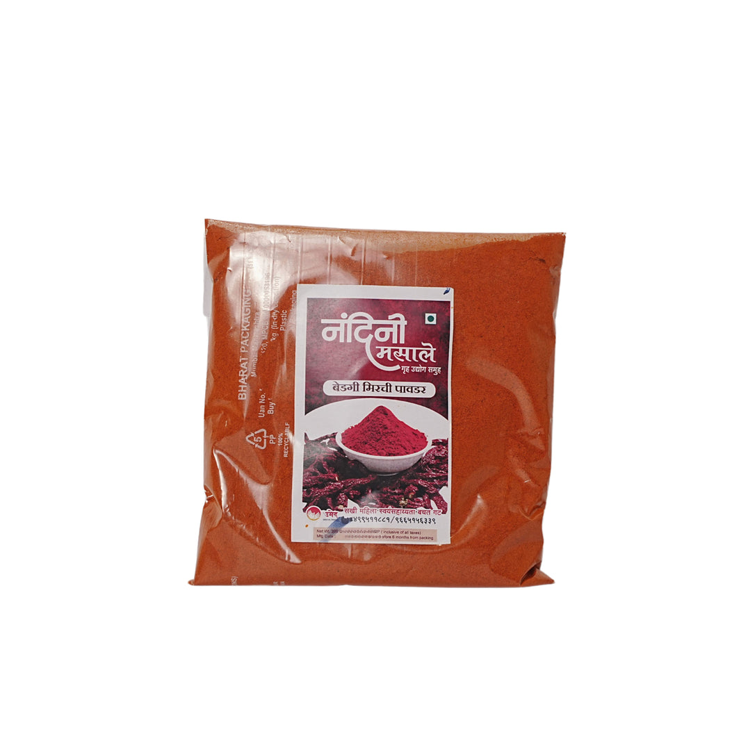 NANDINI MASALE, Bedagi Mirch Powder, Sakhi SHG, Natural Ingredients, No Artificial Essence, Pack of 200 gm