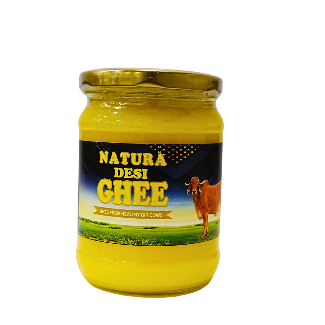 NATURA DESI Ghee, Made By Cow Milk, No Artificial Essence, pack of 500 ml