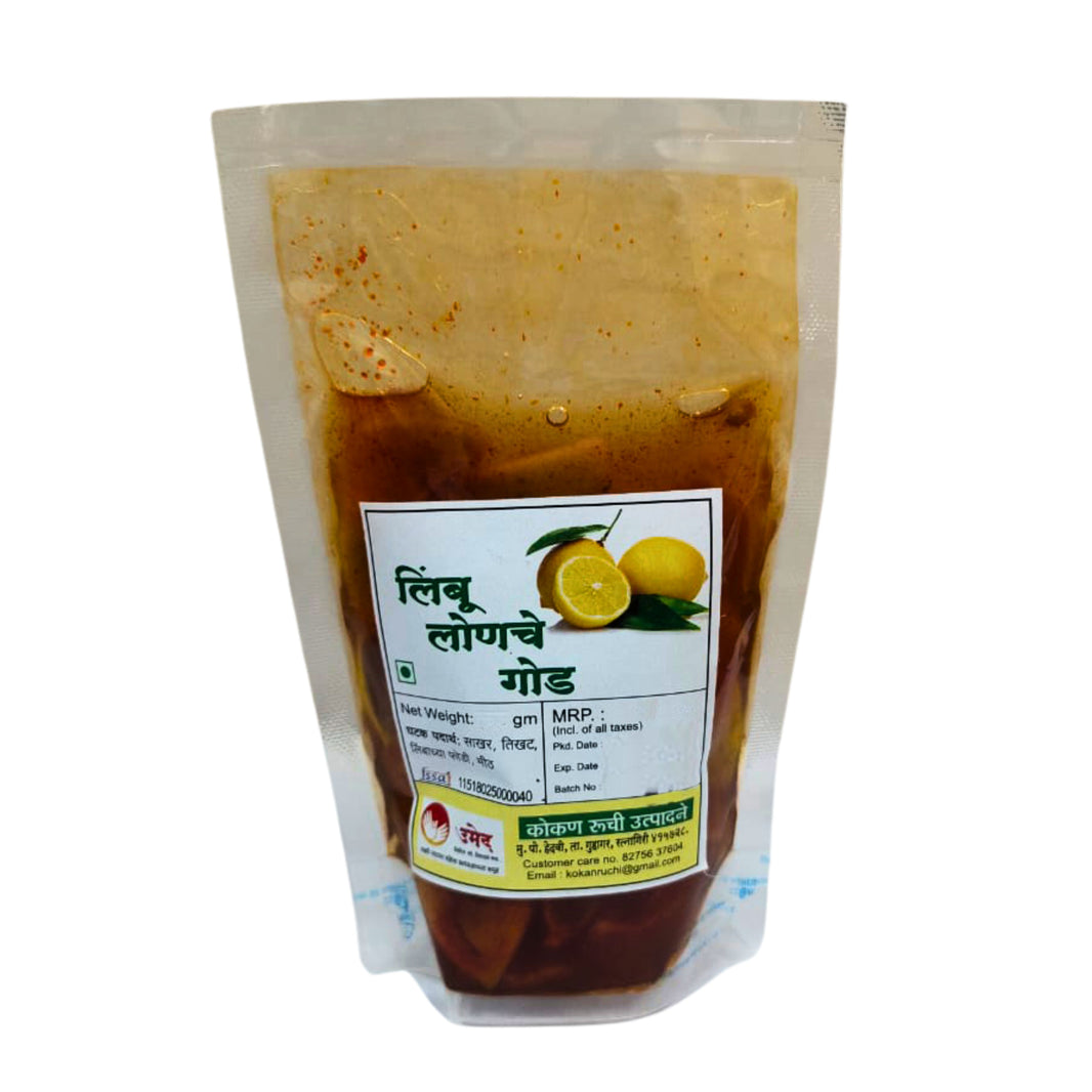 LAXMI NARAYAN Sweet Lemon Pickle Tangy Traditional Homemade Condiment Prepared from Lemon Pieces and Spices Pack of 200 gm