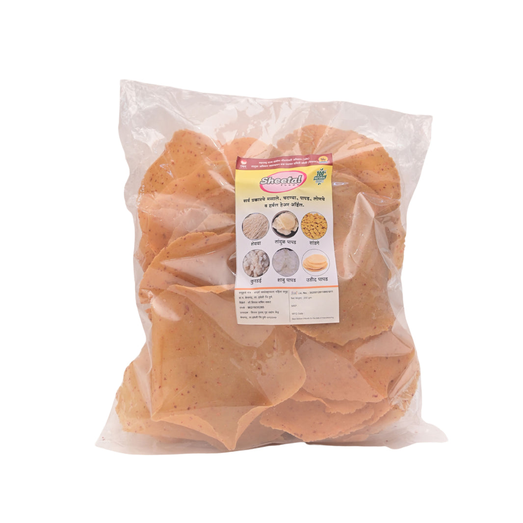 SHEETAL FOODS, Shabu Papad, Adarsha SHG, Pack of 400 Gm