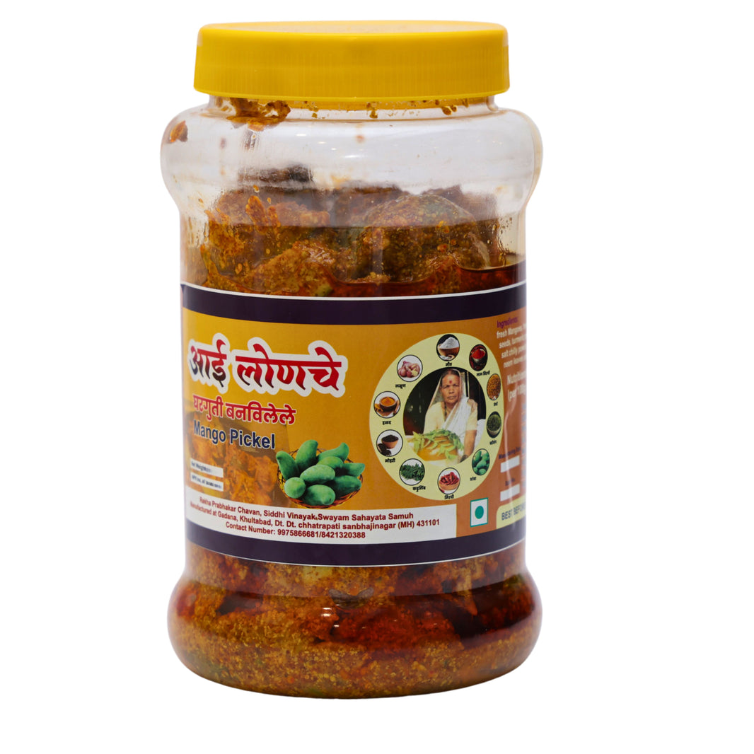 AAI,Siddhivinayak Mango Pickle, Natural Ingredients, No Artificial Essence, Pack of 1000 gms