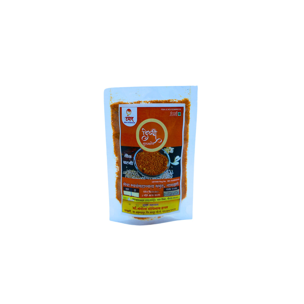 DIVYA Grahudyog Sesame Chutney, Seva SHG, Natural Ingredients, No Artificial Essence, Pack of 100 gm