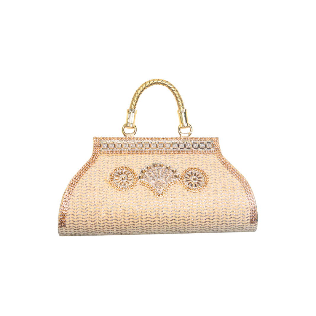 AMIV Party Wear Ladies Purse Cream Colour, Handmade by Triveni SHG, Eco-friendly and Washable, Pack Of 1 no