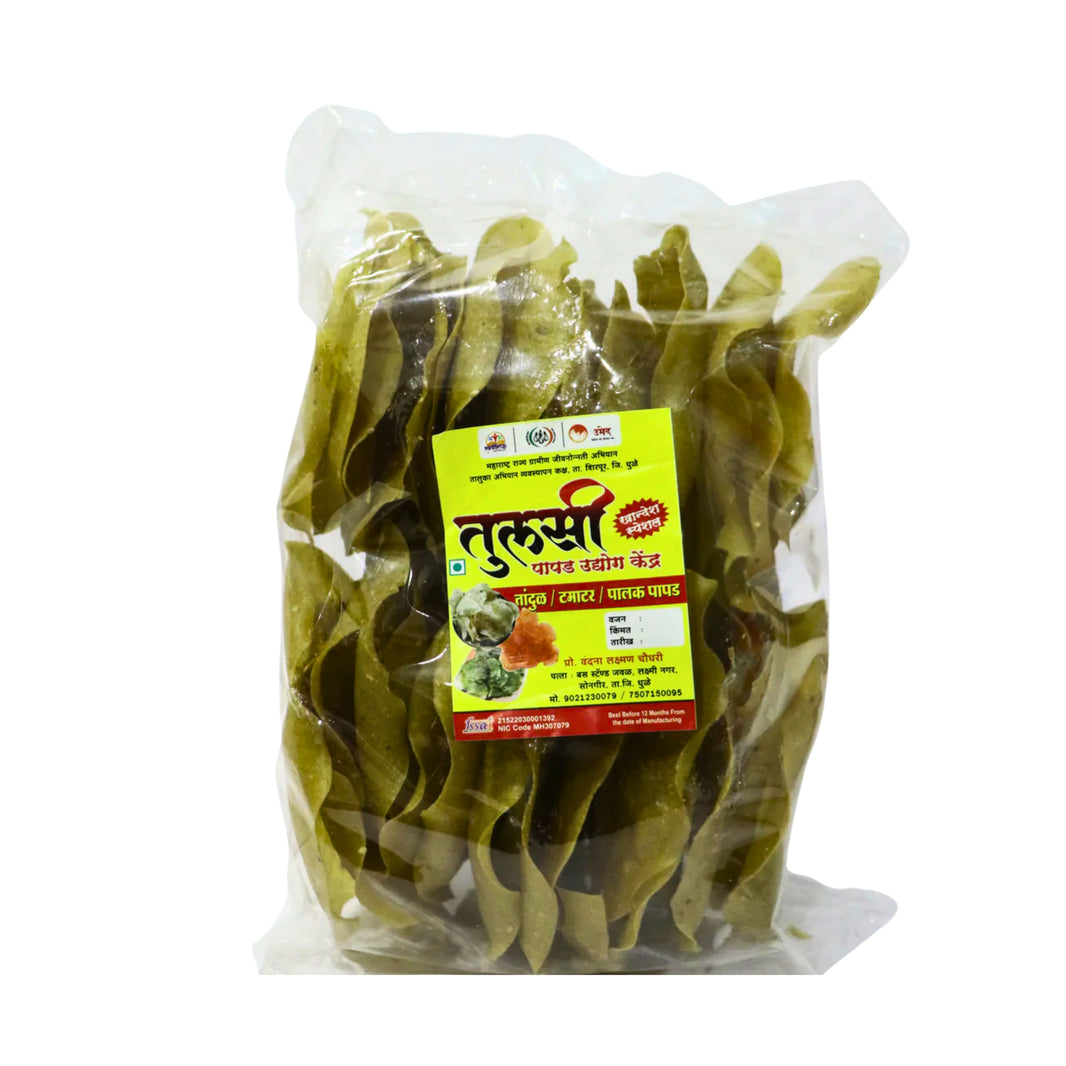 TULSI, Jowar Papad,Jai Bhavani SHG, Made By Natural Ingredients, No Artificial Chemicals, Pack of 500 gm