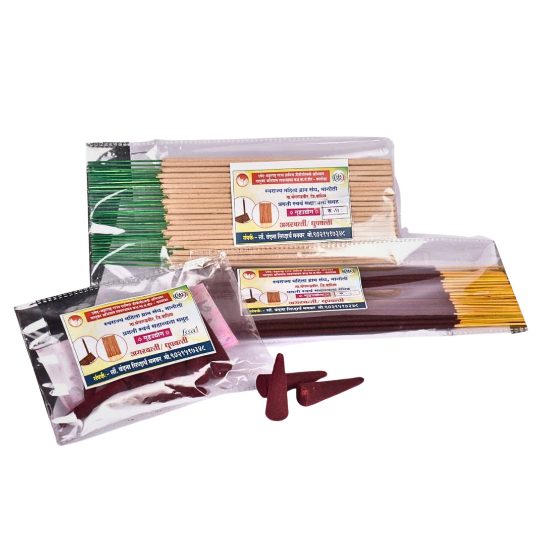 PRAGATI – Dhupbatti - Premium Quality, Handmade with Care, Authentic, Durable - Pack of 40 stick 100 gm
