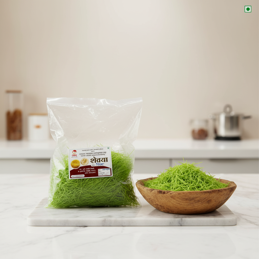 BHARATMATA, Pista Shevai, No Maida Made By Natural Ingredients, Pack of 200gm