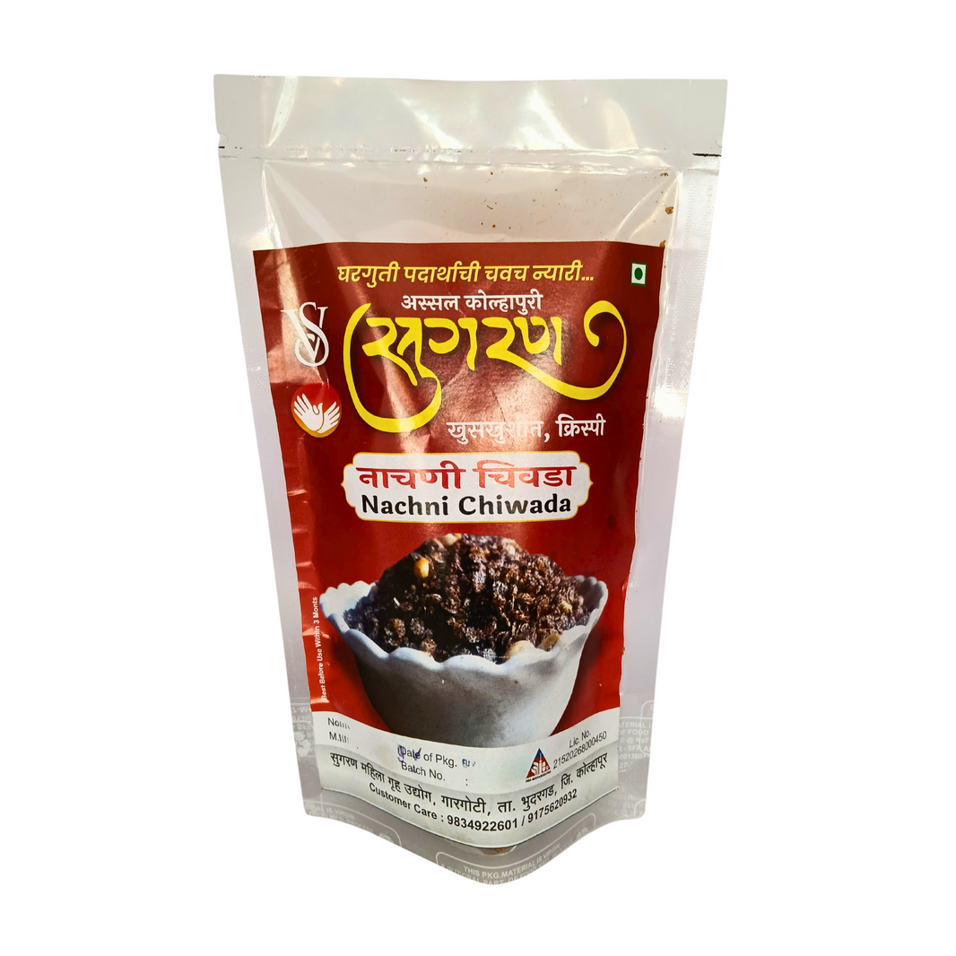 SUGRAN FOODS, Nachani Chiwada, Made By Natural Ingredients, No Artificial, Flavour, Pack of 100 gm