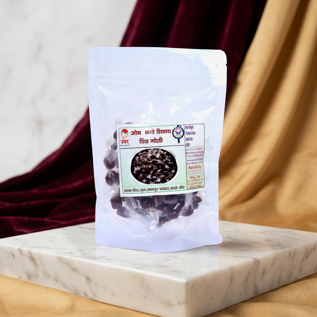 OM NAM SHIVYA Chinch Goli Tamarind Candy 200 gm(100g X 2) Traditional Sweet Tangy Snack Authentic Homemade Flavor Natural Tamarind Delight