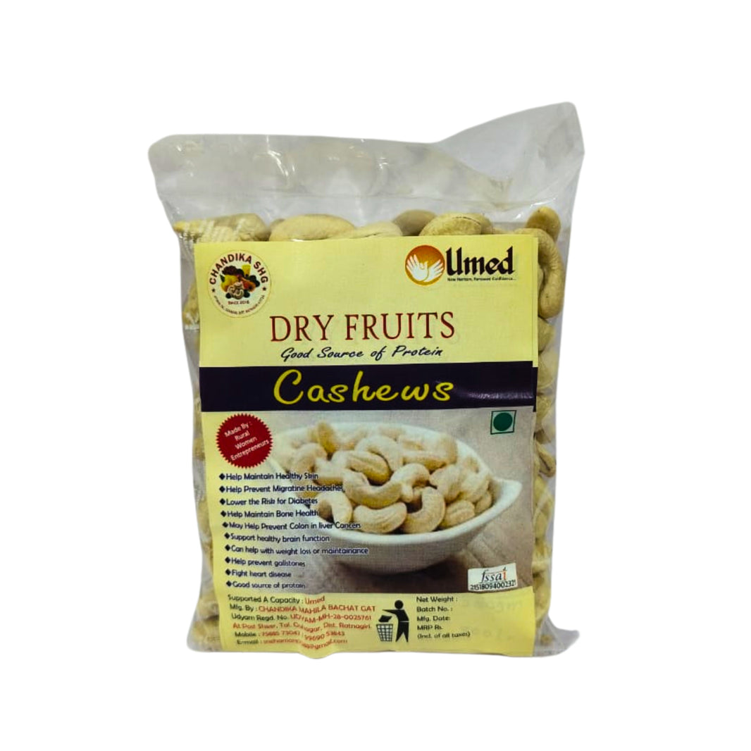 CHANDIKA Salted Cashew Crunchy Roasted Snack Prepared from Premium Cashew Nuts Lightly Seasoned Pack of 250 gm
