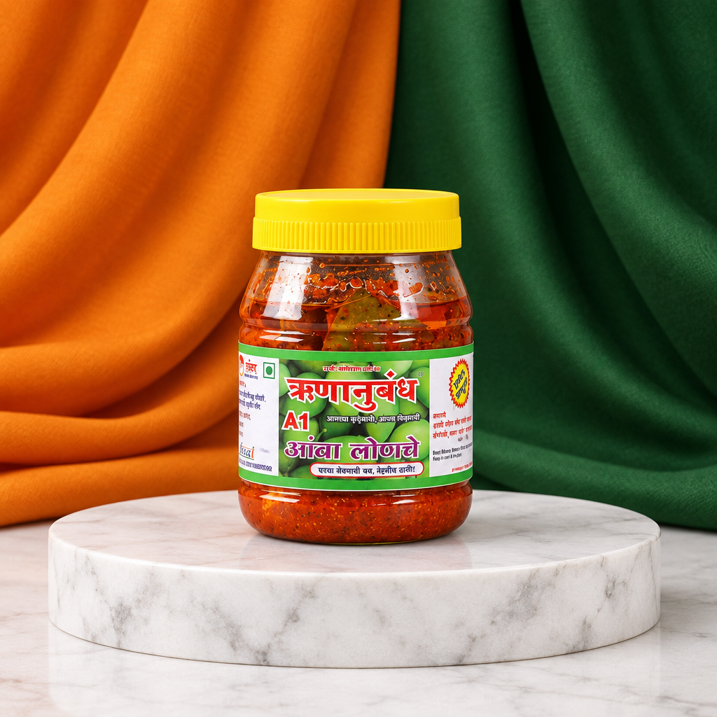 RUNANUBANDH Mango Pickle, Natural Ingredients, No Artificial Essence, Pack of 200 gm