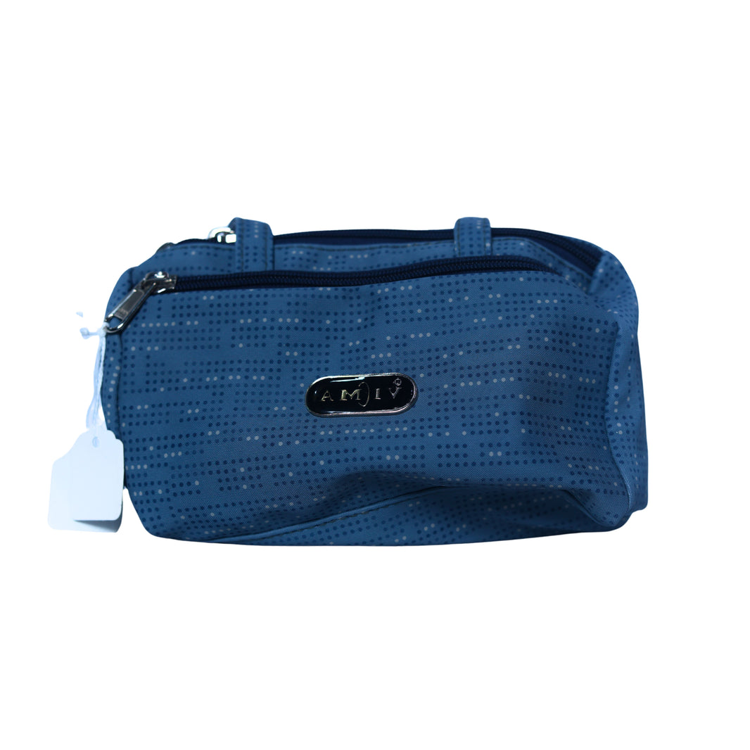 AMIV Hand Purse Blue Colour, Handmade by Triveni SHG, Eco-friendly and Washable, Pack Of 1 no
