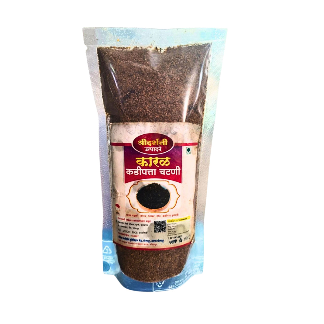 SHREEDARSHANI FOODS Karal Chatani Traditional Black Sesame Chutney Rich Calcium Iron Enhancing Taste Of Bhakri Rice And Daily Meals 250gm
