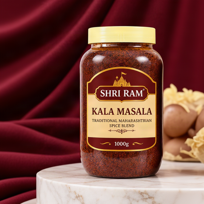 SHRI RAM Kala Masala Pack of 1000 gm Traditional Maharashtrian Spice Blend Rich Aroma Authentic Flavor Slow Roasted Kitchen Masala Premium Taste