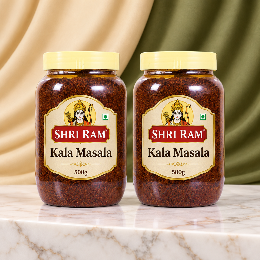 SHRI RAM Kala Masala Pack of 1000 gm(500g X2) Traditional Maharashtrian Spice Blend Rich Aroma Authentic Flavor Slow Roasted Kitchen Masala Premium Taste