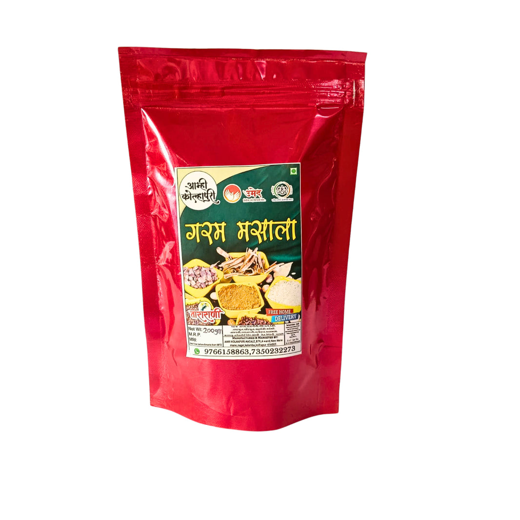 AMHI KOLHAPUR Garam Masala, Mai SHG, Natural Ingredients, No Artificial Essence, Pack of 200 gm