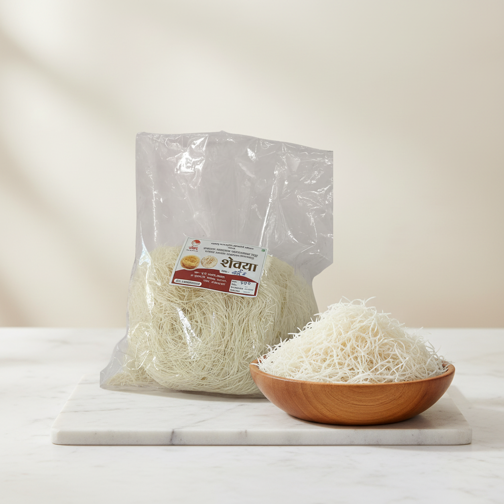 BHARATMATA, Shevai, No Maida Made By Natural Ingredients, Pack of 500 gm