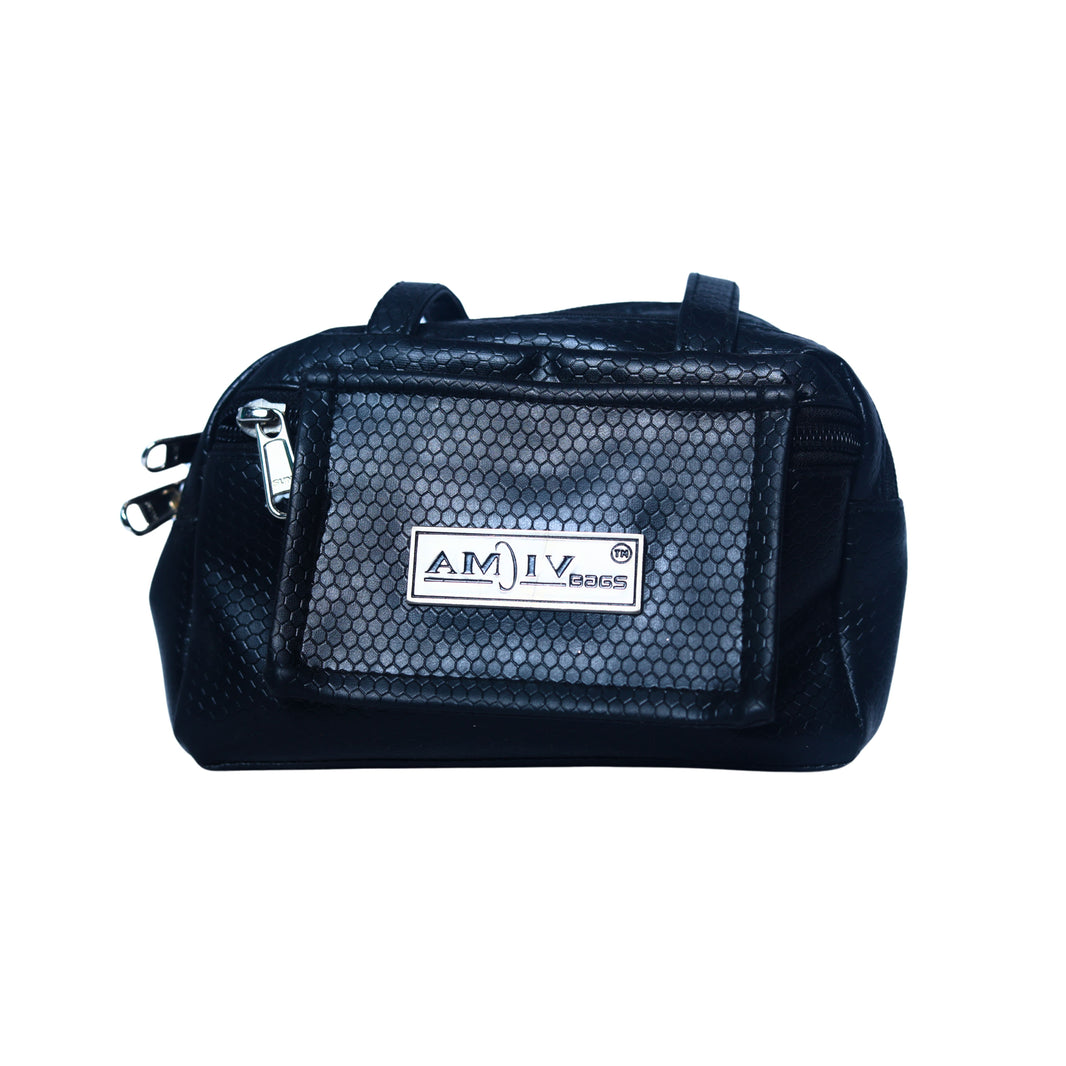 AMIV Hand Purse Black Colour, Handmade by Triveni SHG, Eco-friendly and Washable, Pack Of 1 no