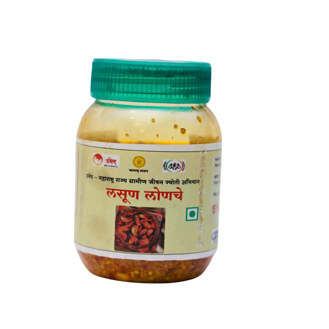 NISARG,Sanyog Garlic Pickle, Natural Ingredients, No Artificial Essence, Pack of 250 gms
