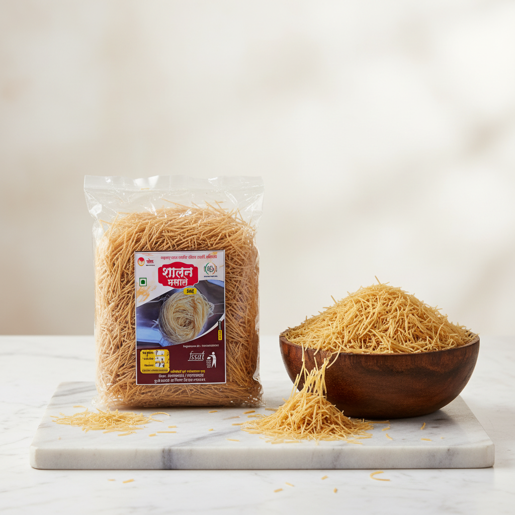 SHALAN MASALE, Wheat Shevai, Made By Natural Ingredients, No Artificial Flavour, Pack of 200 gm