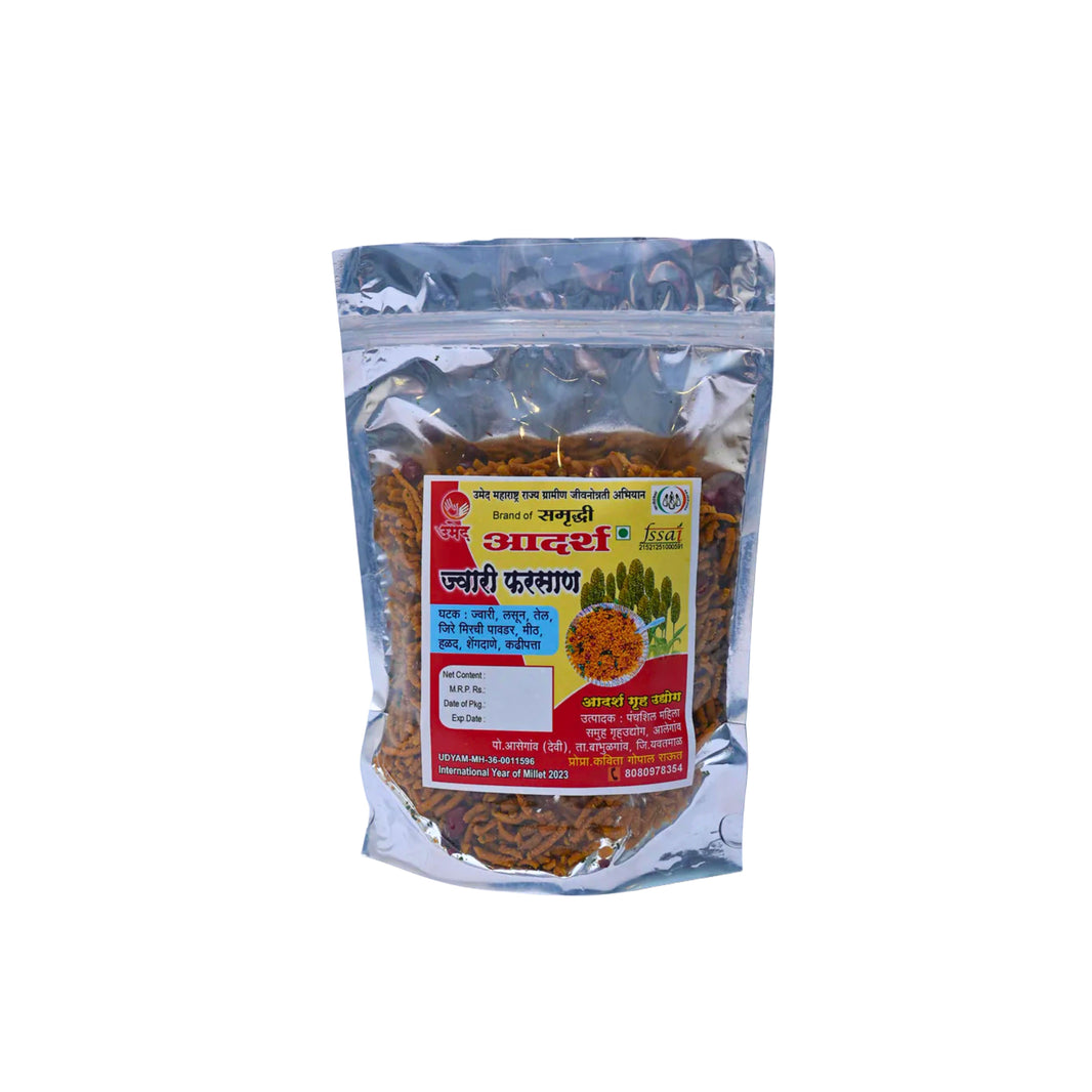ADARSH,Panchashil SHG, Jowar Farsan, Made By Natural Ingredients, No Artificial Flavours, Pack of 250 gms