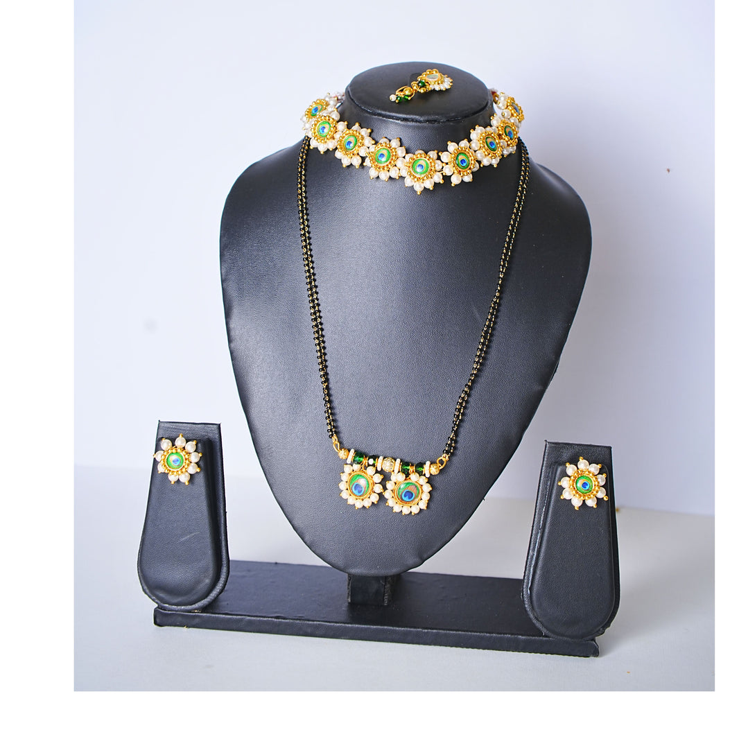 EKTA HANDMADE JEWELLERY, Morpis Mangalsutra, Artificial Jewellery, Ekta Gram Sangh, Environment Friendly, Handmade Jwellery, Pack of 1 Piece