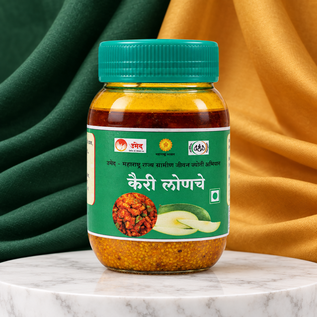NISARG,Sanyog Mango Pickle, Natural Ingredients, No Artificial Essence, Pack of 500 gms