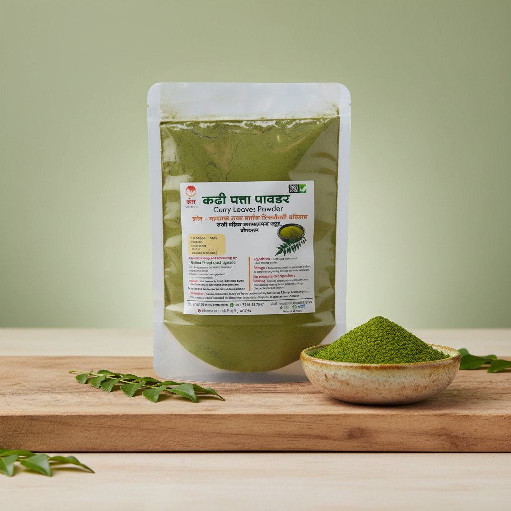 SAKHI Curry Leaves Powder Natural Green Quality No Preservatives Pack of 250 gm