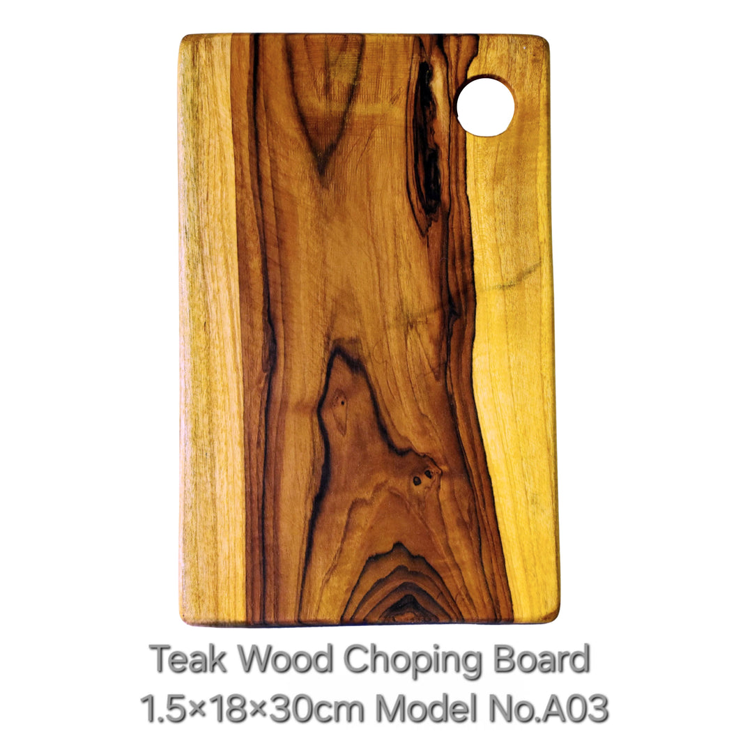 SHRUSHTI furniture Teak Wood chopping Board A03 Strong, sturdy and made for everyday kitchen use pack of 1