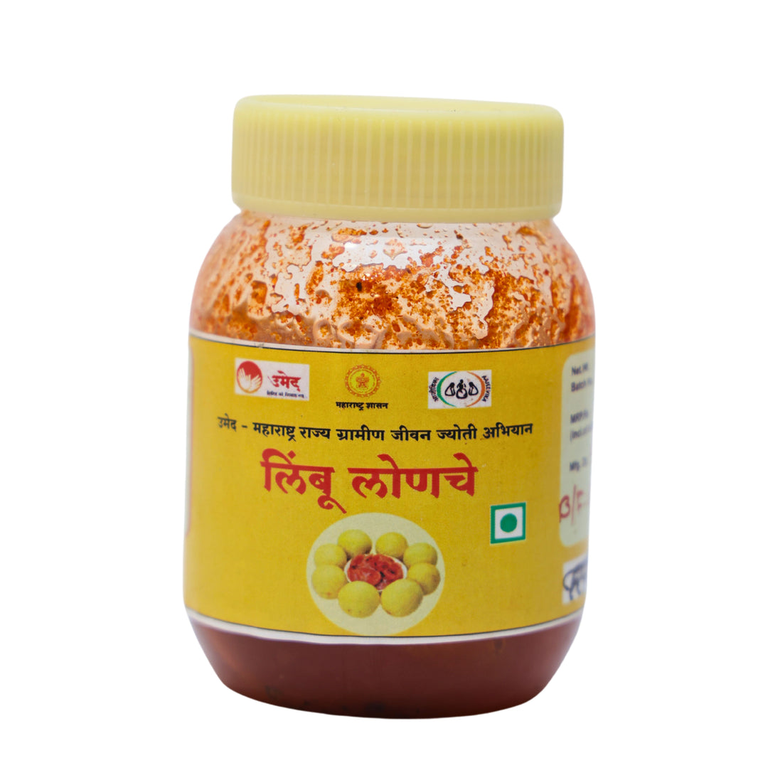 NISARG,Sanyog Lemon Pickle, Natural Ingredients, No Artificial Essence, Pack of 500 gms