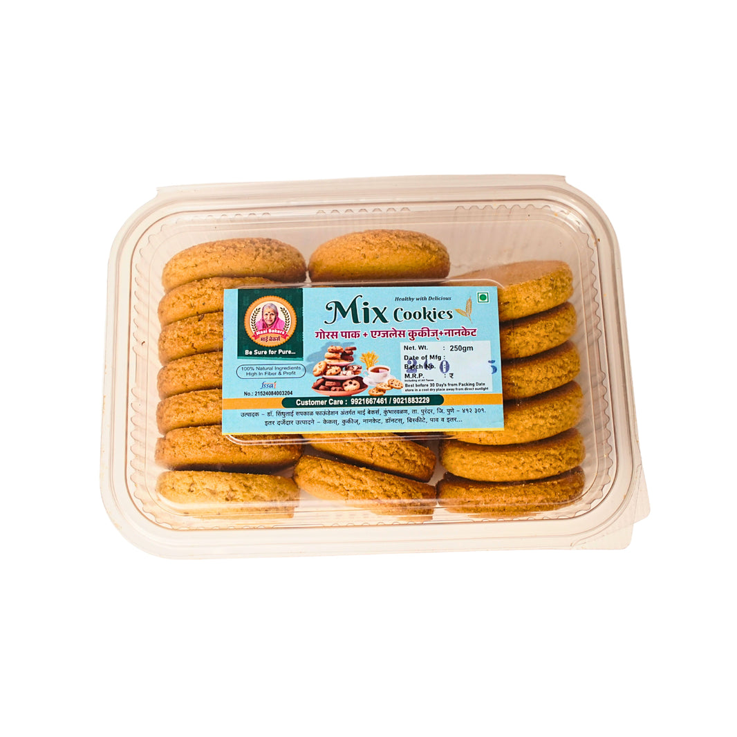 MAI BAKERS, Wheat Cookies, Goras Park, No Maida, No Artificial colour, Pack of 250 gm