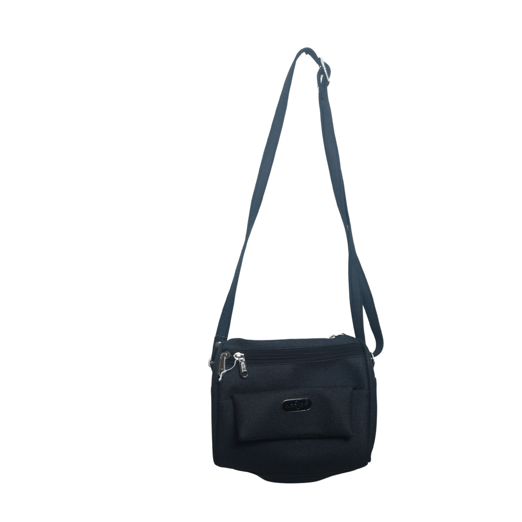 AMIV Side Purse Damaru Black Colour, Handmade by Triveni SHG, Eco-friendly and Washable, Pack Of 1 no