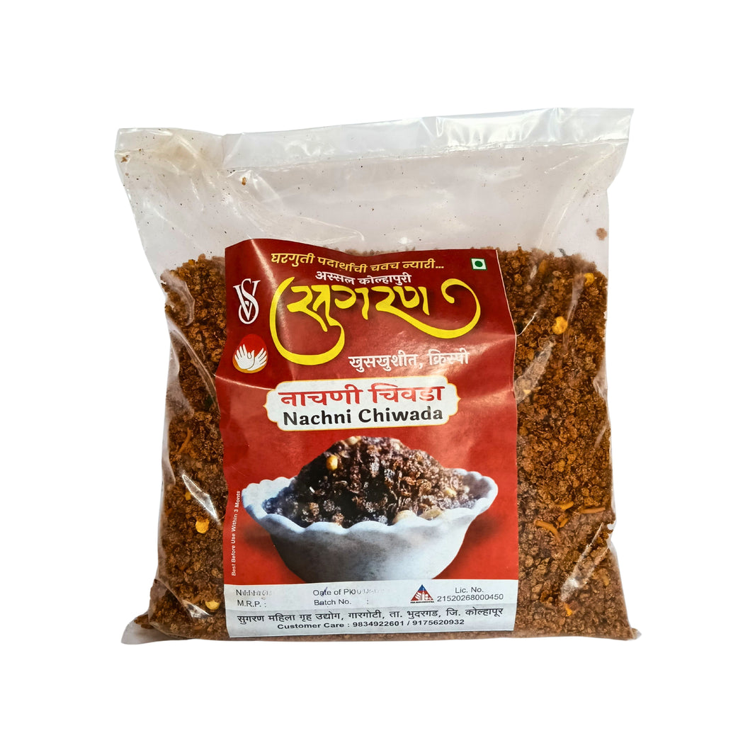 SUGRAN FOODS, Nachani Chiwada, Made By Natural Ingredients, No Artificial, Flavour, Pack of 500 gm