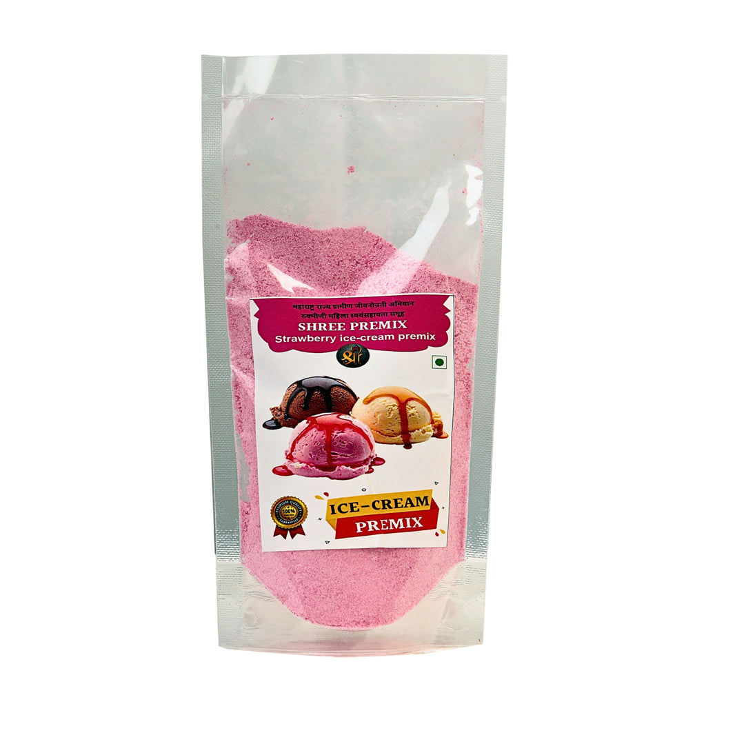 RUKMINI MAHILA SHG Strawberry Faluda Premix Handmade with Care, Authentic Taste, Preservative-Free Pack of 100gm