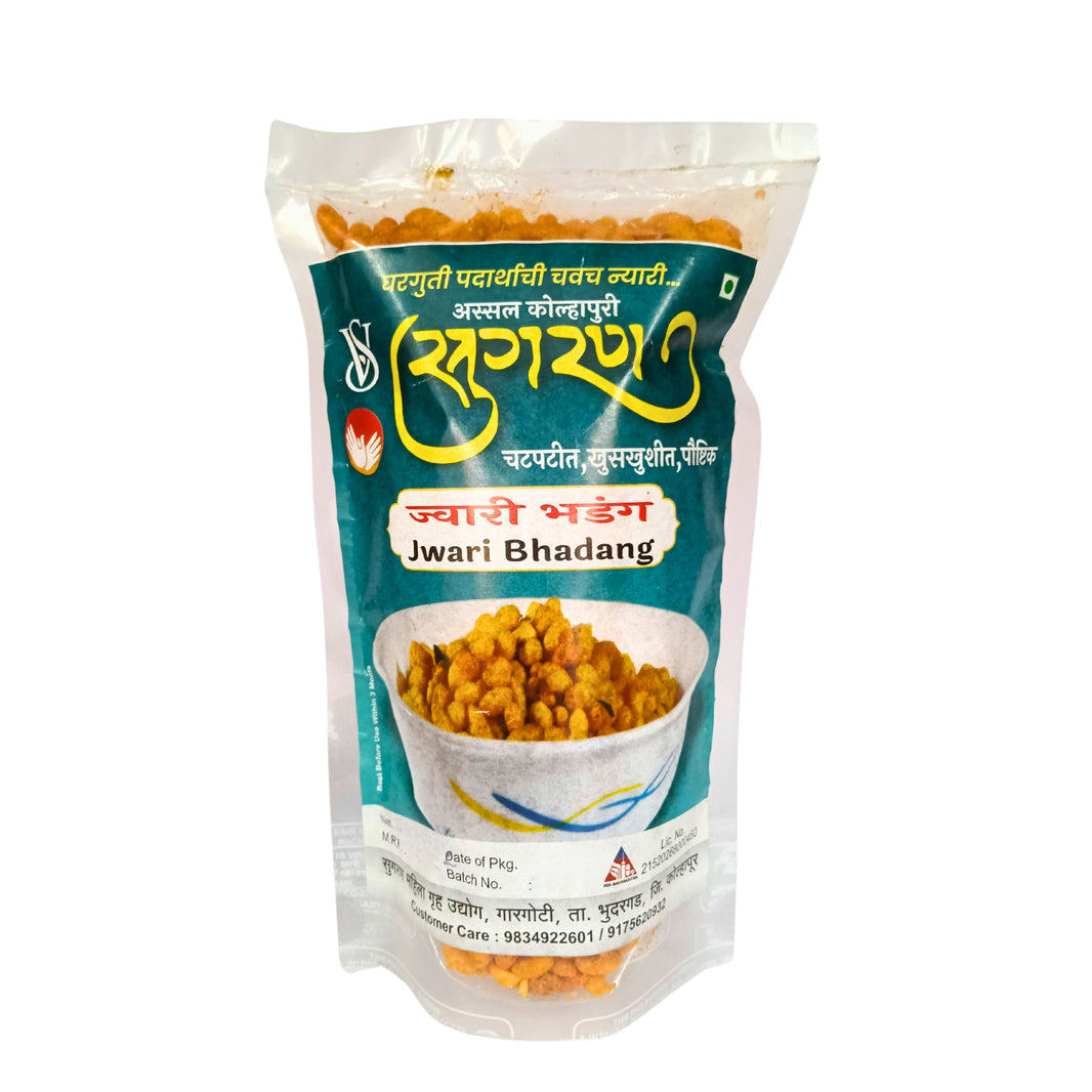 SUGRAN FOODS, Jwari Bhadang, Made By Natural Ingredients, No Artificial, Flavour, Pack of 100 gm