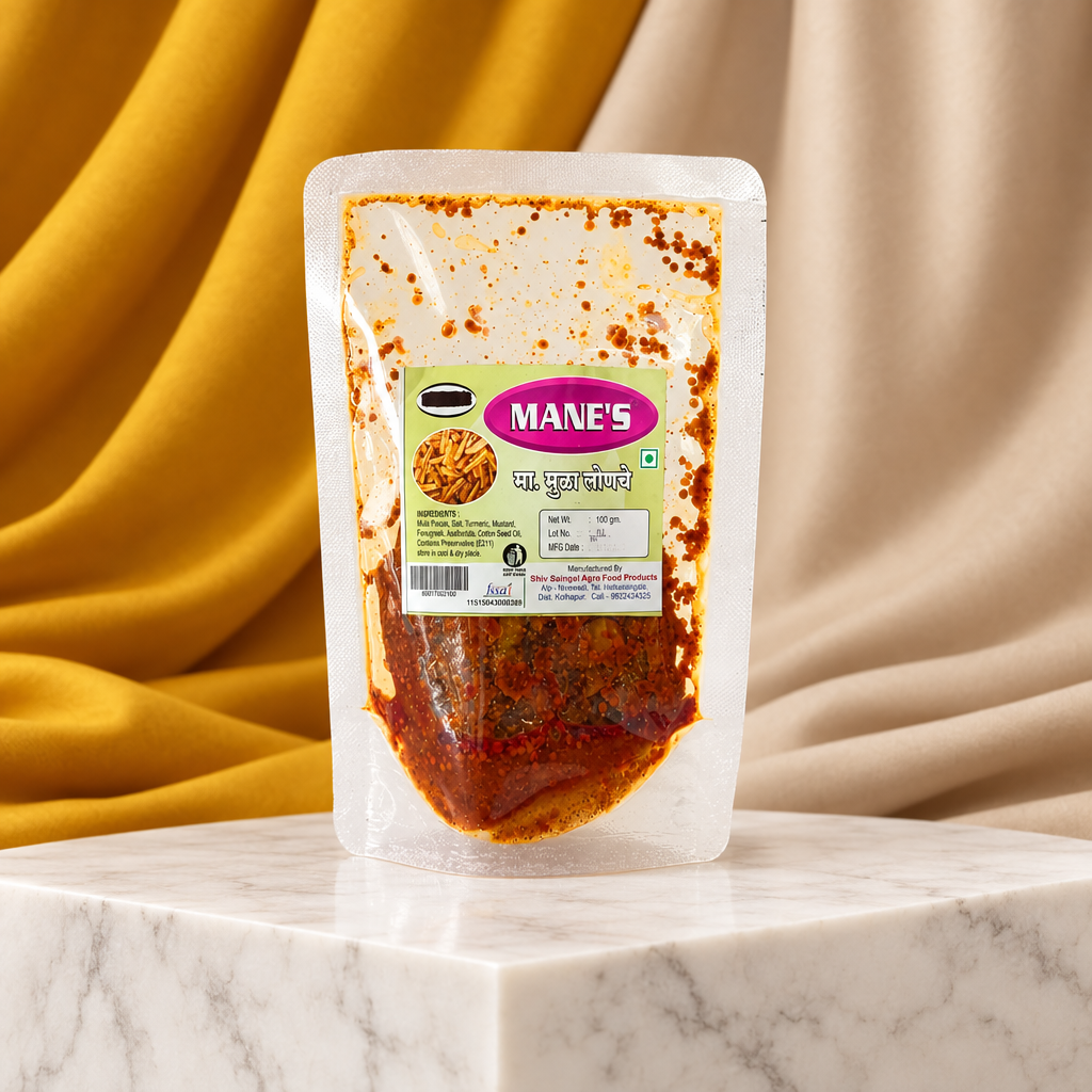 MANE Mine Mula Pickle, Shri Sai SHG, Natural Ingredients, No Artificial Colour, Pack of 100 gm