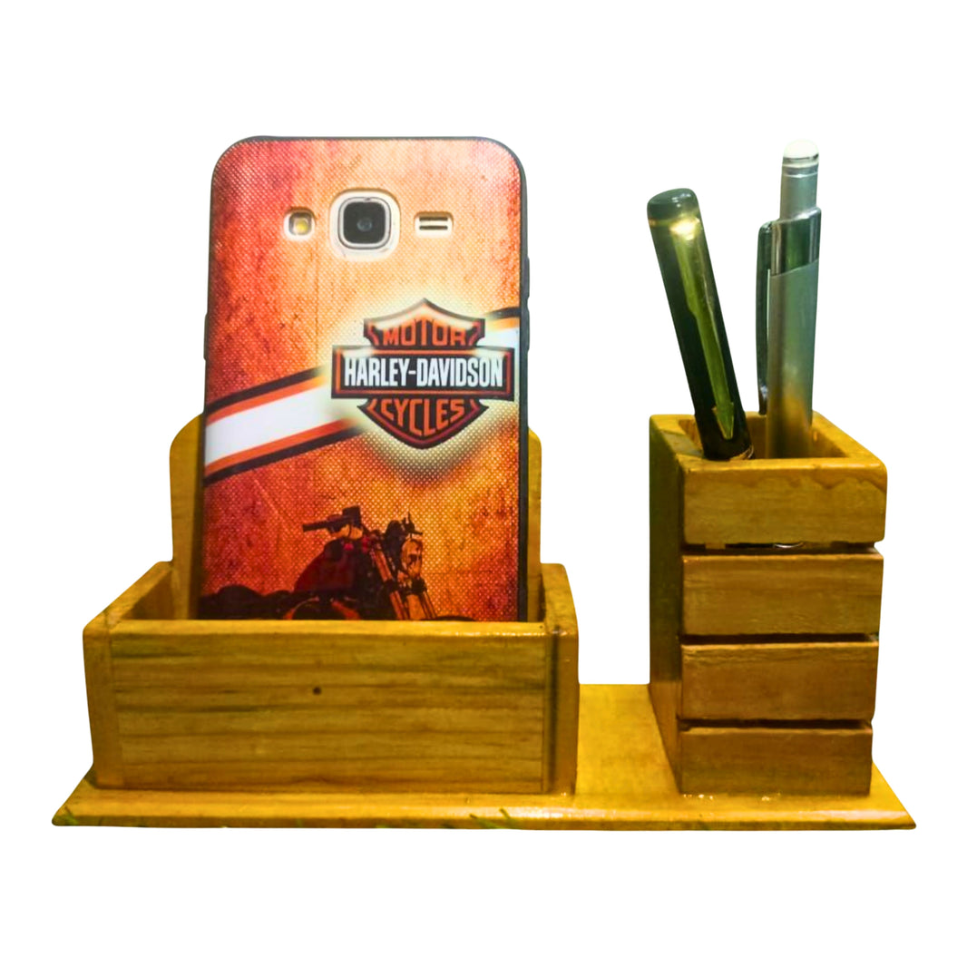 CHOUNDESWARI MAHILA SHG, KUNDAL ShowPiece Wooden Mobile Box Table Wooden Utility Pack of 1 Piece