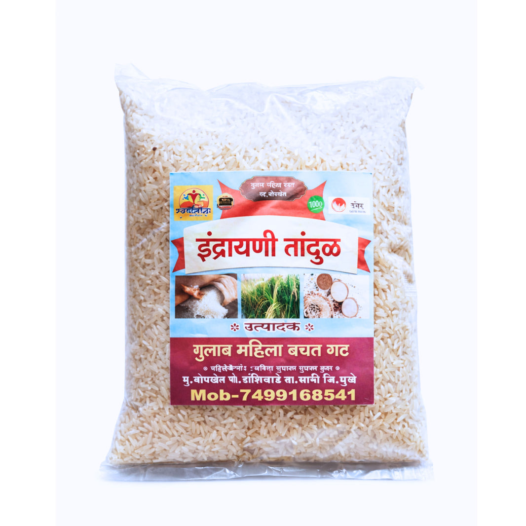 GULAB Indrayani Tandul Pack Of 1000gm Premium Aromatic Rice Soft Texture Daily Cooking Authentic Traditional Quality