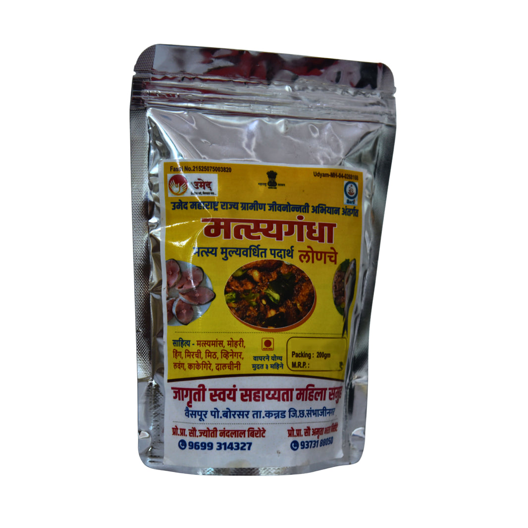 MATSYGANDHA Matsy Muly Vardhit Padarth Lonache Pack Of 100gm Traditional Seafood Pickle Coastal Condiment