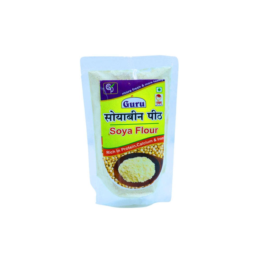 GURU SOYA PRODUCTS Soya Flour, Narendra Chhaya SHG, Natural Ingredients, No Artificial Essence, Pack of 100 gm