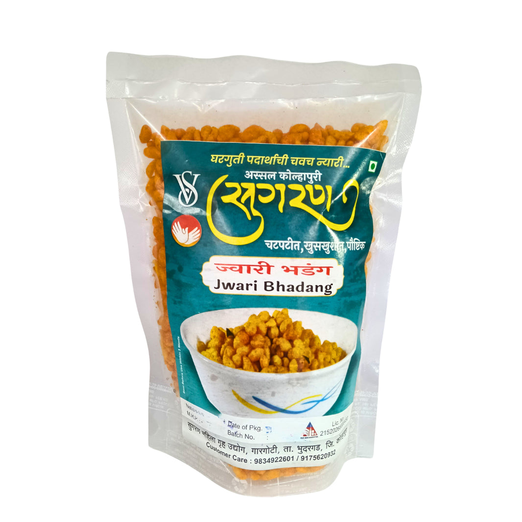 SUGRAN FOODS, Jwari Bhadang, Made By Natural Ingredients, No Artificial, Flavour, Pack of 150 gm