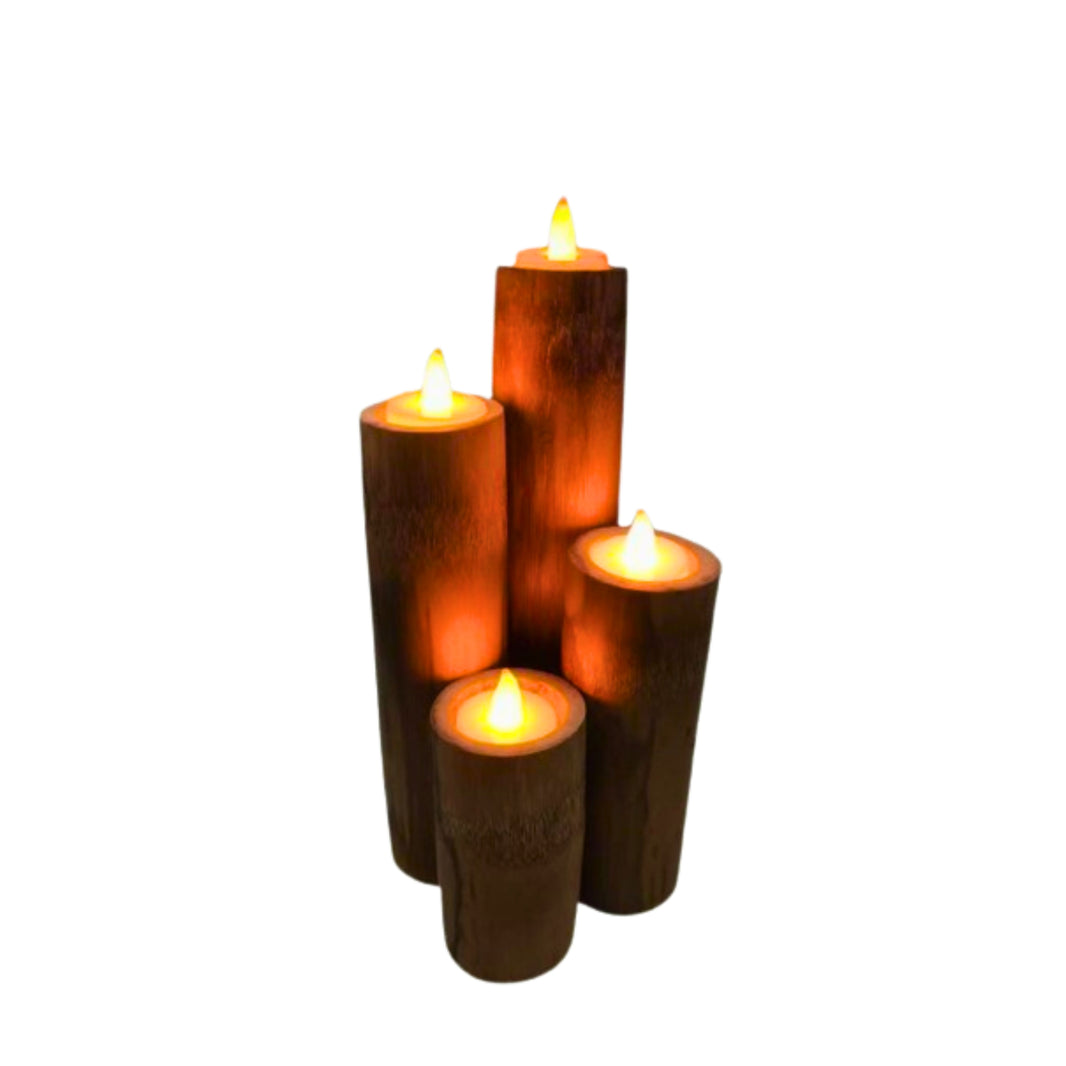 MANIKADEVI SHG,  Handcraft Made By SHG, Wooden Candle Stand , Pack Of 1