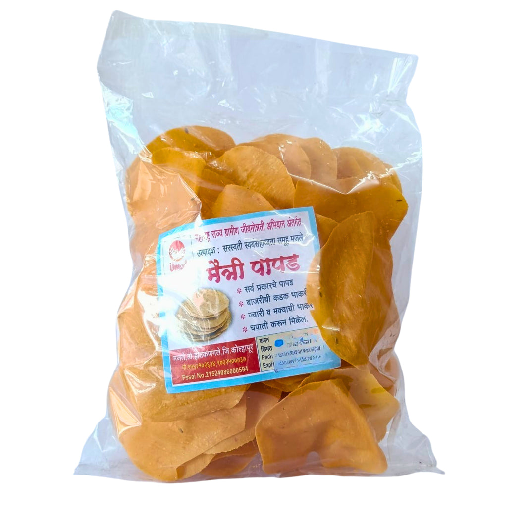 MAITRI Rice Shabu Tomato Papad, Made By Saraswati SHG, Natural Ingredients, No Artificial Chemical, Pack of 250 gms