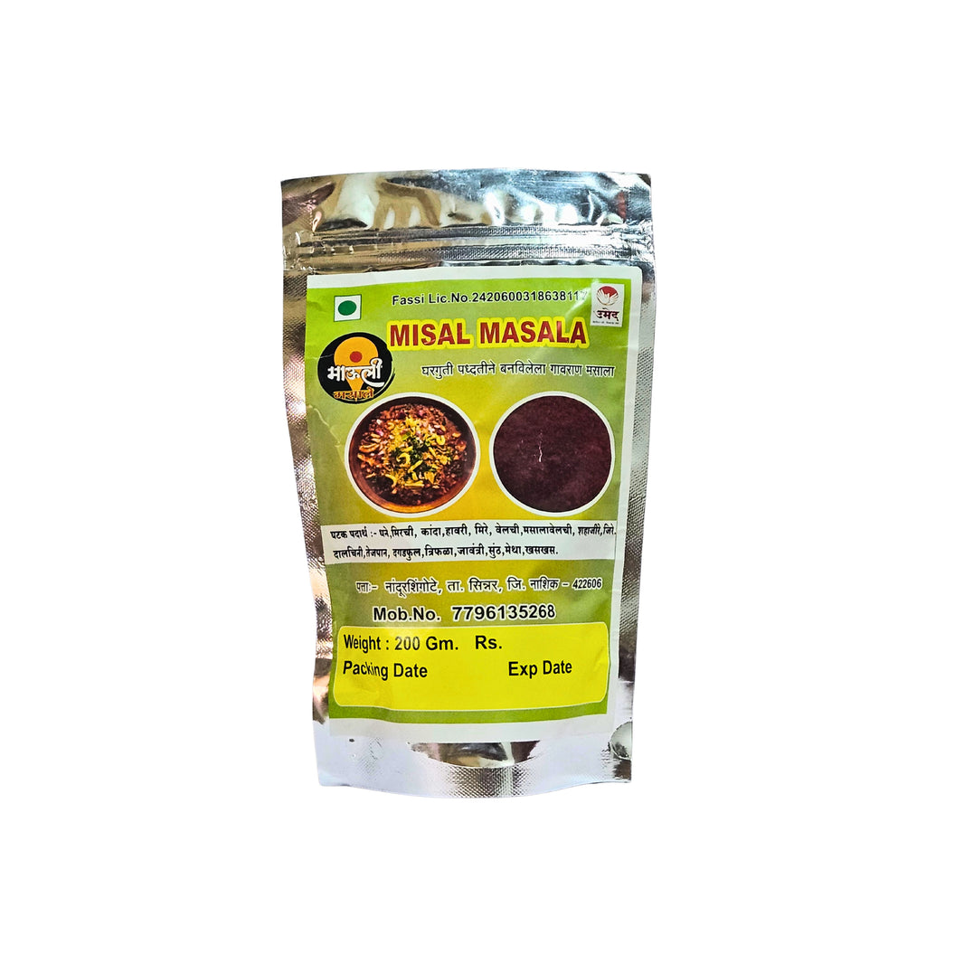 MAULI, Misal Masala, Renukamata SHG, No Added Colours & No Preservatives, Pack Of 200 gm
