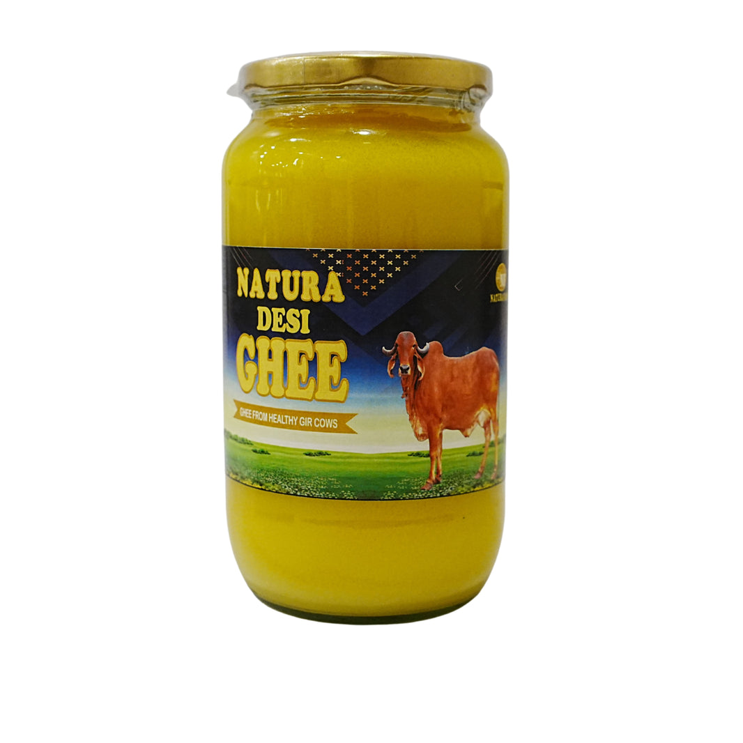 NATURA DESI Ghee, Made By Cow Milk, No Artificial Essence, pack of 1000 ml