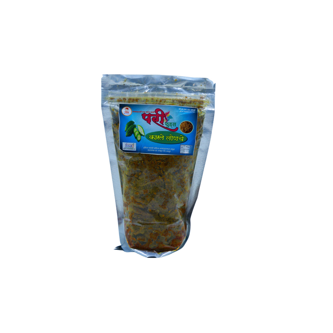 PARI FOODS Bitterguard Pickle, Karale Pickle, Indira Gandhi SHG, Made By Natural Ingredients, No Artificial Flavours, Pack of 500 gms
